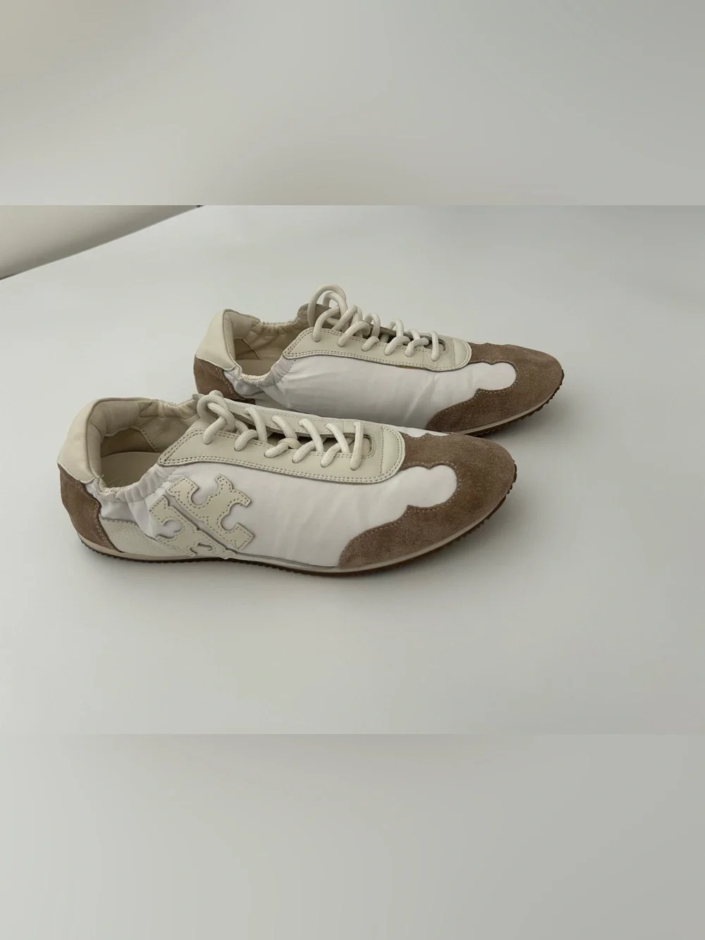 Tory Burch The Tory Sneakers Retro Classic Preppy Designer Neutral Designer $248